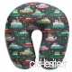 Travel Pillow Cars Holiday Xmas Tree on Car Memory Foam U Neck Pillow for Lightweight Support in Airplane Car Train Bus - B07V2RBH1R